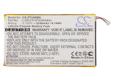 Battery for ZTE N5S Li3832T43P3h965844, Li3834T43P3h965844 3.7V Li-Polymer 2200m